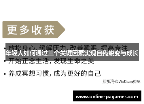 年轻人如何通过三个关键因素实现自我蜕变与成长
